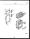 DOOR PARTS Diagram and Parts List for FPD17TLPW2  Frigidaire Refrigerator