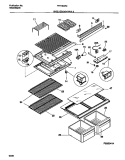 SHELVES / CONTROLS Diagram and Parts List for FRT15CRCD0  Frigidaire Refrigerator