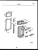 DOOR PARTS Diagram and Parts List for FPCEW21TIRW1  Frigidaire Refrigerator