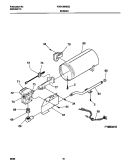 BURNER Diagram and Parts List for FDG436RES2  Frigidaire Dryer