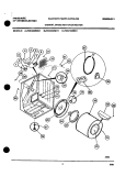 CABINET / DRUM Diagram and Parts List for FDE436RBS1  Frigidaire Dryer