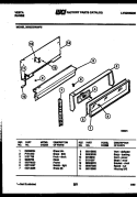 BACKGUARD Diagram and Parts List for 30IGCDWAN5  Tappan Range