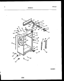 CABINET PARTS Diagram and Parts List for FPCE21TRW0  Frigidaire Refrigerator