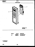 CONTROL PANEL Diagram and Parts List for 56-8492-10-03  Tappan Microwave