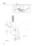 SYSTEM Diagram and Parts List for CF134  Frigidaire Freezer