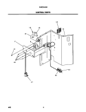 CONTROL PARTS Diagram and Parts List for FAS224J2A1  Frigidaire Air Conditioner