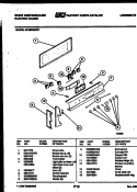 CONTROL PANEL Diagram and Parts List for KF450GDD7  Frigidaire Range