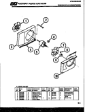 AIR HANDLING PARTS Diagram and Parts List for A05LH5E1  Frigidaire Air Conditioner