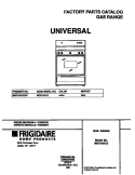 COVER Diagram and Parts List for MGF345CESD  Frigidaire Range