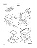 SHELVES Diagram and Parts List for PLHT217TAB3  Frigidaire Refrigerator