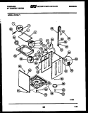 CABINET PARTS Diagram and Parts List for LCE732LW1  Frigidaire Washer Dryer Combo