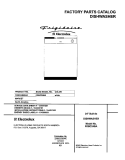 COVER Diagram and Parts List for FDBC24BAS2  Frigidaire Dishwasher