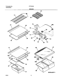 SHELVES Diagram and Parts List for FRT18G4AQ4  Frigidaire Refrigerator