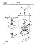 MOTOR AND PUMP Diagram and Parts List for FDB421RFS7  Frigidaire Dishwasher