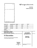 COVER Diagram and Parts List for FRT17B3AW0  Frigidaire Refrigerator
