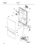 DOOR Diagram and Parts List for FDS252RBS1  Frigidaire Dishwasher