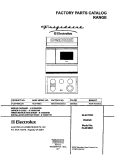 COVER Diagram and Parts List for PLEF489CCB  Frigidaire Range