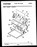 CONSOLE AND CONTROL PARTS Diagram and Parts List for DE640ADW1  Frigidaire Dryer