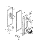 REFRIGERATOR DOOR Diagram and Parts List for FRS24WSCB1  Frigidaire Refrigerator