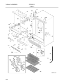 CABINET Diagram and Parts List for KRS221LHY1  Kelvinator Refrigerator