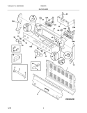 BACKGUARD Diagram and Parts List for BES384EB1  Crosley Wall Oven
