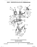 WASHER MOTOR, PULLEYS, BELT & SPRIN Diagram and Parts List for WDSCW4  Frigidaire Washer