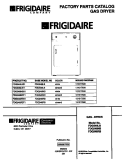 COVER Diagram and Parts List for FDG546RBT1  Frigidaire Dryer