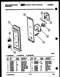 CONTROL PANEL Diagram and Parts List for KM484KXM1  Frigidaire Microwave