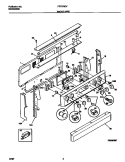 BACKGUARD Diagram and Parts List for FEF379CFTB  Frigidaire Range