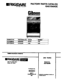 COVER Diagram and Parts List for GGF322BBDB  Gibson Range