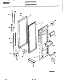 REFRIGERATOR DOOR Diagram and Parts List for FRS22WPCW1  Frigidaire Refrigerator