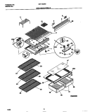 SHELVES / CONTROLS Diagram and Parts List for MRT18DNEW3  Frigidaire Refrigerator