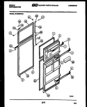 DOOR PARTS Diagram and Parts List for RT19F6WV3B  Gibson Refrigerator