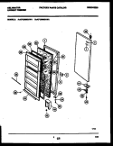 DOOR PARTS Diagram and Parts List for KFU09M2AW1  Kelvinator Freezer
