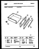 DRAWER PARTS Diagram and Parts List for 72-3981-00-03  Tappan Range