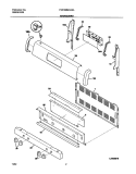 BACKGUARD Diagram and Parts List for FGF368MXASA  Frigidaire Range