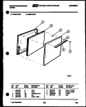 DOOR PARTS Diagram and Parts List for GF501KXD0  Frigidaire Range