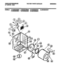 CABINET, DRUM Diagram and Parts List for WDG216RBD1  Frigidaire Dryer