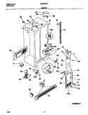 CABINET Diagram and Parts List for FRS24ZSGB3  Frigidaire Refrigerator