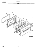 DOOR Diagram and Parts List for MGF316WFSB  Frigidaire Range