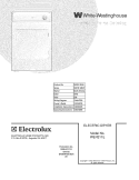 COVER Diagram and Parts List for WER211ES0  Westinghouse Dryer