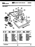 COOKTOP PARTS Diagram and Parts List for BE30B7BY  Gibson Cooktop