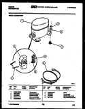 COMPRESSOR PARTS Diagram and Parts List for MC25S7GYNB  Gibson Dehumidifier
