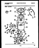 TUB DETAIL Diagram and Parts List for LA271MXW4  Frigidaire Washer