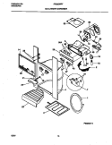 ICE & WATER DISPENSER Diagram and Parts List for FRS20WRFW0  Frigidaire Refrigerator