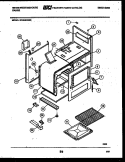 BODY PARTS Diagram and Parts List for GF504KXD3  Frigidaire Range