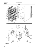SYSTEM Diagram and Parts List for FFU17C2AW0  Frigidaire Freezer