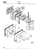 DOOR Diagram and Parts List for TEB554CCB3  Tappan Wall Oven