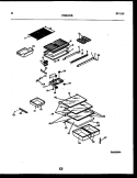 SHELVES AND SUPPORTS Diagram and Parts List for FPES19TRW0  Frigidaire Refrigerator