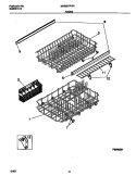 RACKS Diagram and Parts List for MDS251RER1  Frigidaire Dishwasher